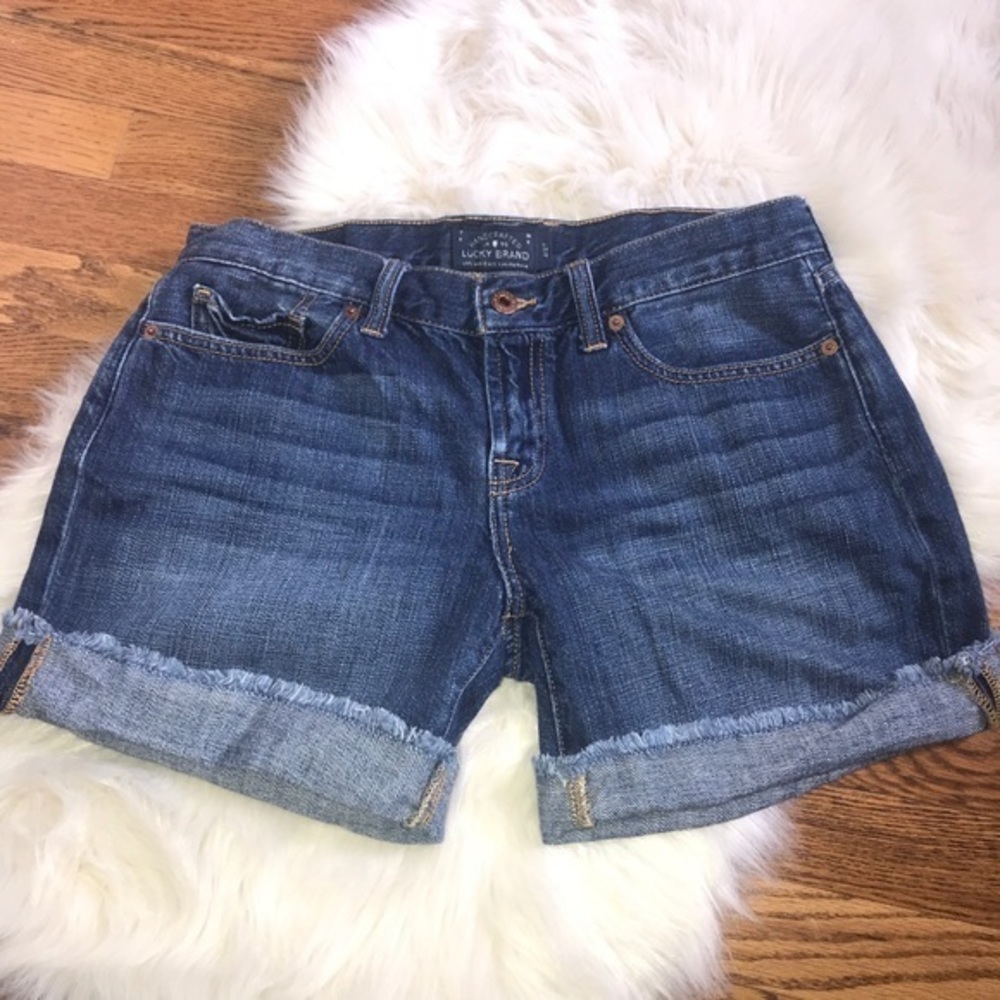 Lucky brand‎ Laguna raw hem denim jean shorts 27 4